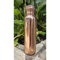 Just Copper Plain Mirror Finish Smooth Copper Water Bottle